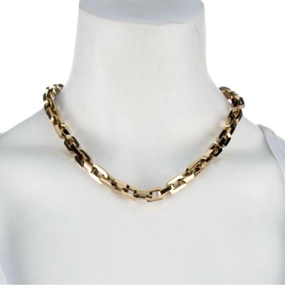 EDDIE BORGO Gold Supra chunky chain link Necklace & Earring set - Picture 3 of 4